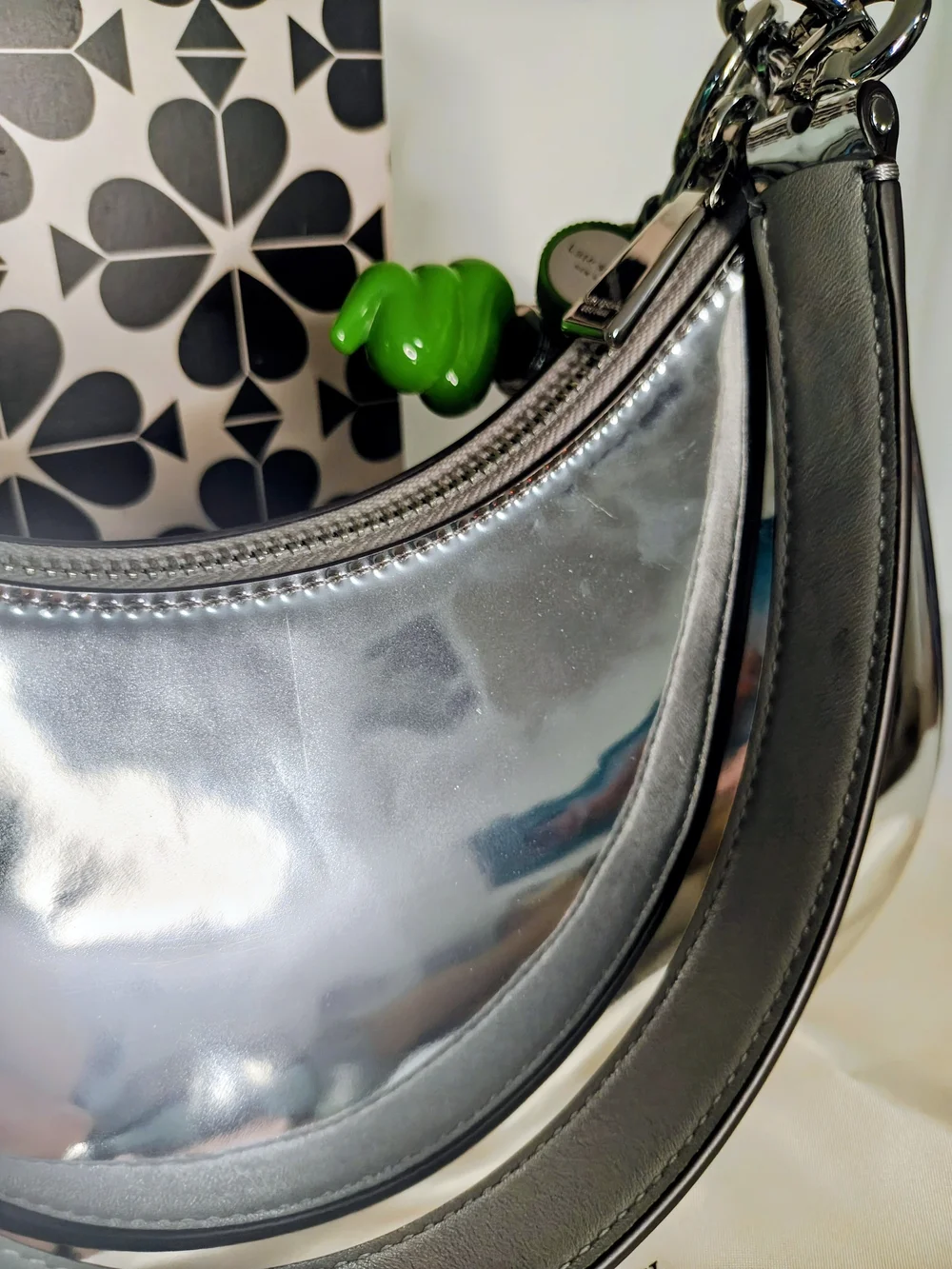 Kate Spade New York Sam Icon Metallic Small Convertible Crossbody, NWT